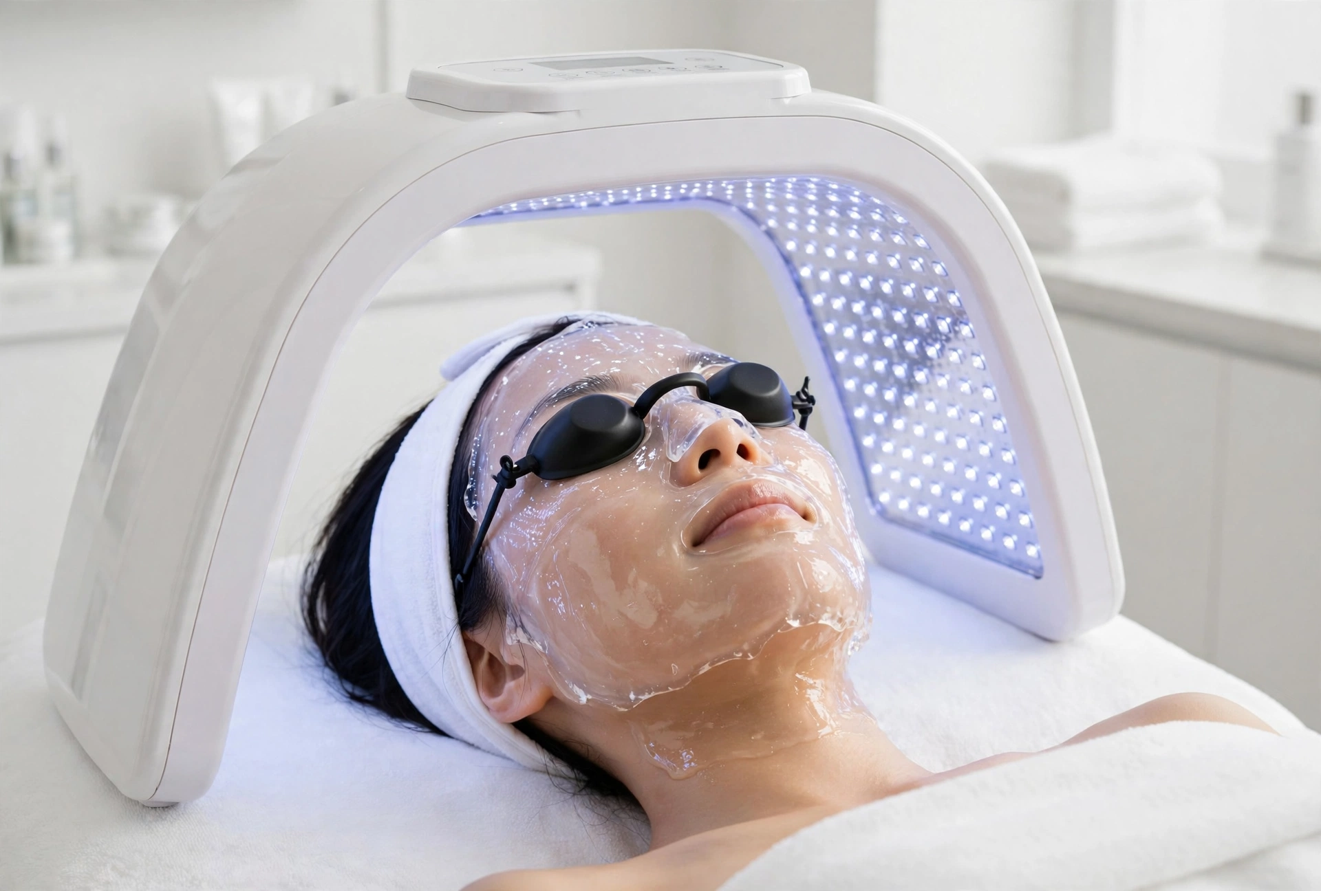 Luminothérapie LED et masque Hydrojelly