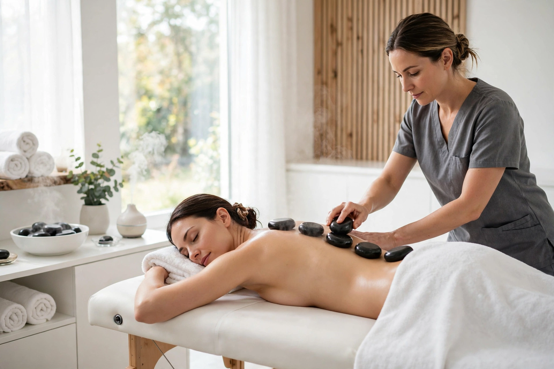 Massage aux Pierres Chaudes